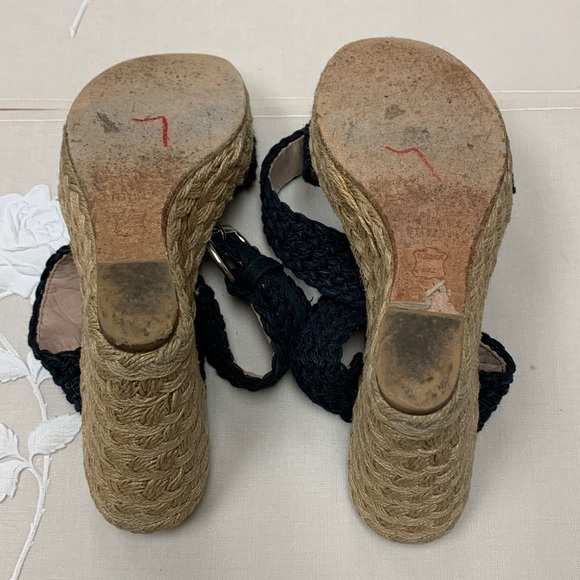 Stuart Weitzman Alexlo Espadrille Platform Wedge Sandals Size 8 M - Picture 15 of 16